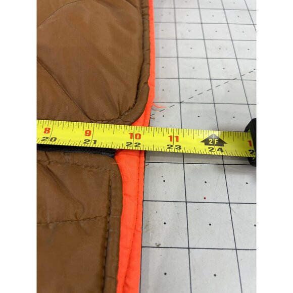 Vintage Red Head Reversible Quilted Hunting Vest Brown/Blaze Orange Sz. M - Picture 8 of 12